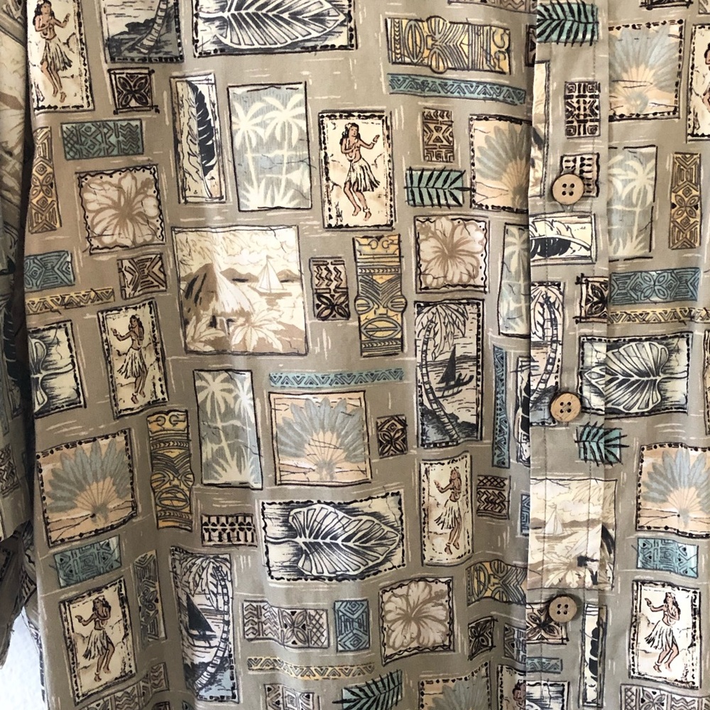*SOLD* great Aloha Hawaiian Shirt Hula Girl